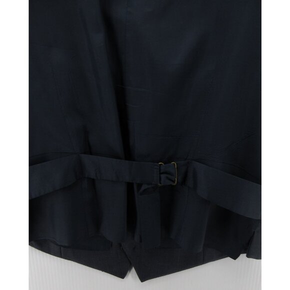 J Crew Waistcoat Vest Medium Wool Jacket Coat Belted Classic Formal - Picture 8 of 11